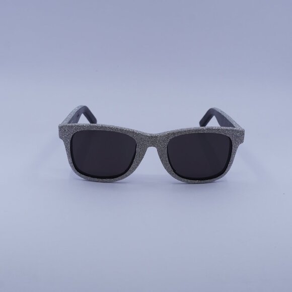 Saint Laurent SL51 051 Sunglasses Silver Glitter Square Frame, Grey Lenses - Picture 3 of 10